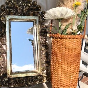 Antique Wicker Floral Holder